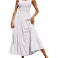 Tiered Smocked Wide Strap Dress