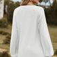 Eyelet Notched Raglan Sleeve T-Shirt