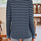 Striped Round Neck Long Sleeve T-Shirt