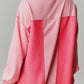 Two Tone Button Up Drop Shoulder Shacket