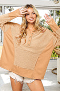 BiBi Thumb Opening Long Sleeve Top with Kangaroo Pocket - Brand BiBi