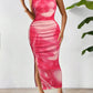 Slit Round Neck Midi Tank Dress