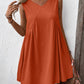 Ivy Lane Ruched V-Neck Sleeveless Mini Dress