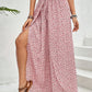 Tied Printed Wide Leg Pants
