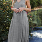 Full Size V-Neck Midi Tank Dress