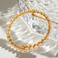 Stainless Steel Inlaid Zircon Bracelet