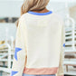 GAME DAY Star Patch Round Neck Long Sleeve Sweatshirt