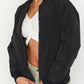 Zip Up Baseball Collar Jacket with Pockets