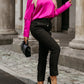 V-Neck Long Sleeve Blouse