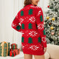 Christmas Tree Round Neck Sweater Dress