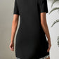 Sequin V-Neck Short Sleeve Mini Dress