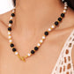 Stainless Steel Agate Shell Bead Necklace