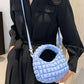 Quilted Puffy Removable Strap Crossbody Bag