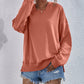 Malibu Dreams Dropped Shoulder Slit Hoodie