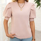 Mandy Mock Neck Puff Sleeve Sweater