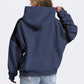 Contrast Dropped Shoulder Long Sleeve Hoodie