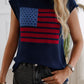 Devine US Flag Round Neck Sweater Vest