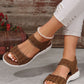 Peep Toe Cloth Sandals