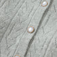 Openwork Button Down Long Sleeve Cardigan