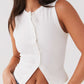 Lovelet Button Up Round Neck Tank
