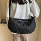 Quilted Polyester Crossbody Bag