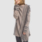Angel Wings Tassel Striped Open Front Long Sleeve Cardigan