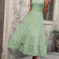 FULL SIZE Smocked Scoop Neck Sleeveless Tank Dress