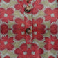 Full Size USA Themed Printed Notched Short Sleeve Blouse