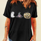Sequin Round Neck Short Sleeve T-Shirt