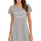 Graphic Round Neck Short Sleeve Lounge Dress