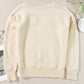 Plus Size Crochet Flower Round Neck Long Sleeve Sweater