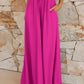 Drawstring Wide Leg Pants with Pockets