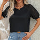 Round Neck Short Sleeve Top