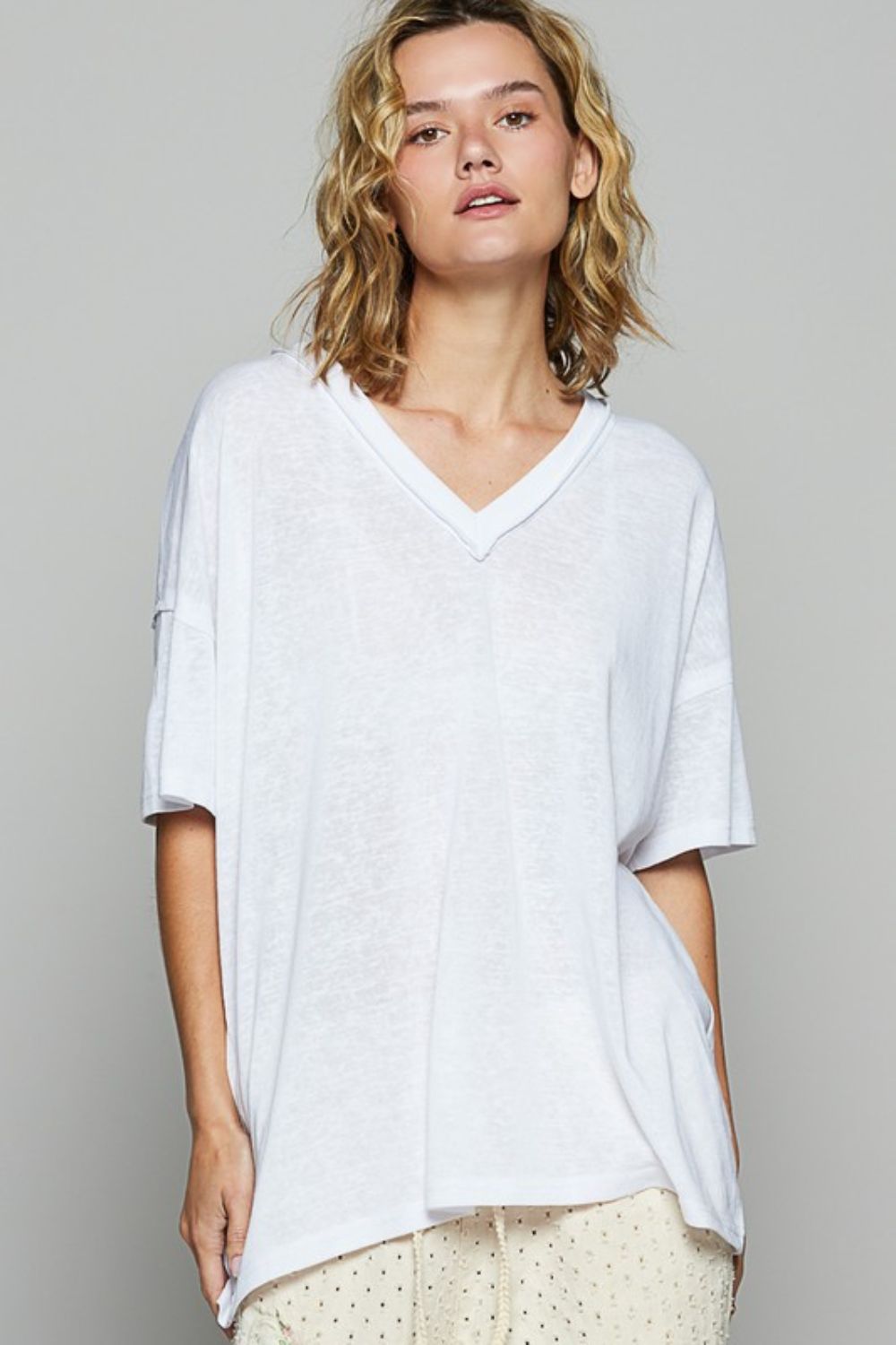 POL V-Neck Half Sleeve T-Shirt