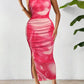 Slit Round Neck Midi Tank Dress