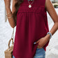 Sara Mia Swiss Dot Round Neck Tank