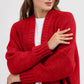 Pocketed Open Front Long Sleeve Longline Cardigan