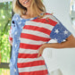 BiBi American Flag Theme Short Sleeve T-Shirt - Brand BiBi