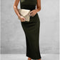 FULL SIZE Slit Tube Midi Dress