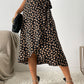 Tied Slit Printed Skirt
