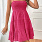 Full Size Smocked Tiered Sleeveless Mini Dress