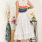ADORA Elastic Waist Lace Midi Skirt