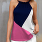 Color Block Grecian Neck Cami