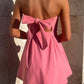 Devine Bow Back Tube Mini Dress