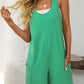 Mandy Pocketed Racerback Wide Strap Romper