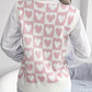 Heart V-Neck Sweater Vest