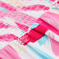 Printed Square Neck Tied Smocked Dress