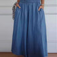 Full Size Smocked Wide Leg Pants with Pockets