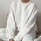 Round Neck Dropped Shoulder Long Sleeve Sweatshirt