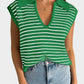 Mandy Collared Neck Striped Sweater Vest